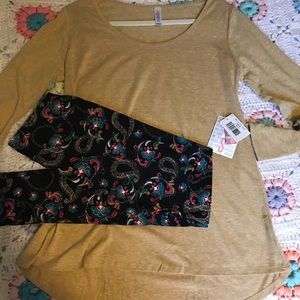 LulaRoe Small Lynnae and o/s Leggings